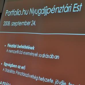 Portfolio.hu Nyugdíjpénztári Est - 2008. szeptember 24.